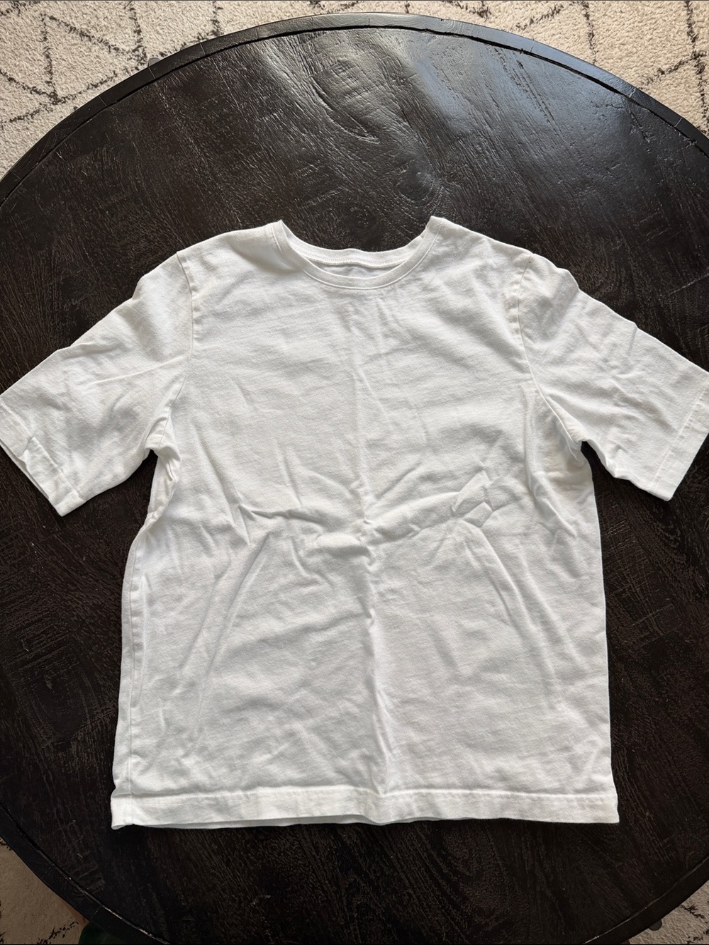 Women's White Short Sleeve Crewneck Tee